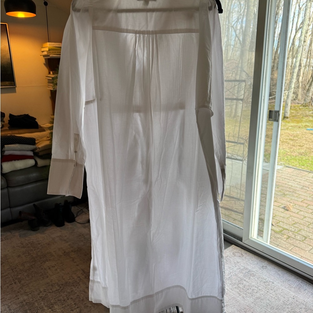 Banana Republic White Shirt Dress - Picture 2 of 4